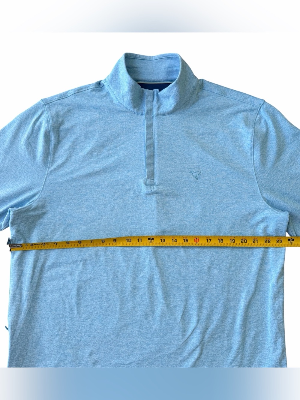 Birddogs Light Blue Heather Performance 1/4 Zip Golf Pullover Men’s Size XL - Picture 8 of 11